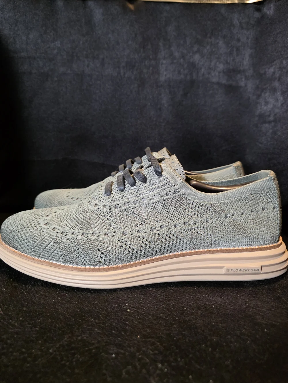 Cole Haan Sage Knit Wingtip Oxfords Contrast Cream Sole 11w